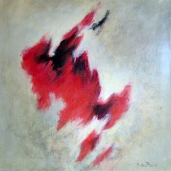 Painting titled "Fugues N.15" by Sylvie De Beco, Original Artwork, Acrylic Mounted on Wood Stretcher frame