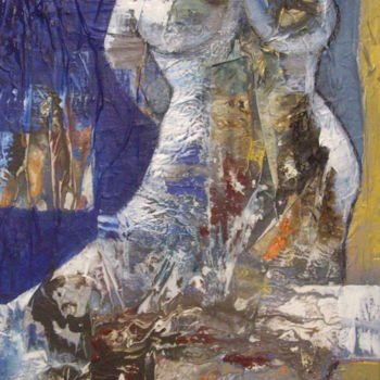 Painting titled "Océane" by Sylvie Oliveri, Original Artwork, Acrylic