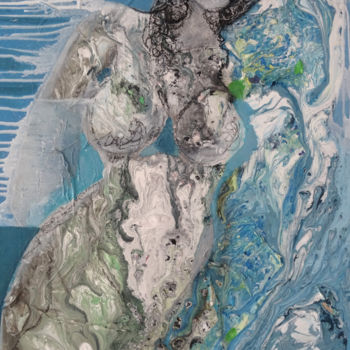Peinture intitulée "La femme mystère" par Sylvie Oliveri, Œuvre d'art originale, Acrylique