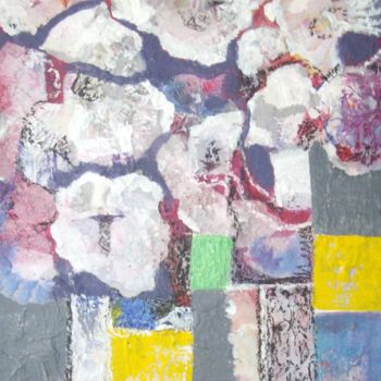 Pittura intitolato "Abstract flowers 2" da Sylvie Oliveri, Opera d'arte originale, Acrilico