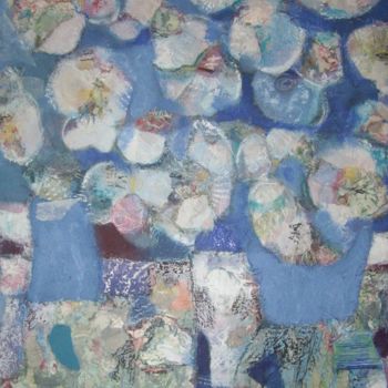 Peinture intitulée "Abstract flowers3" par Sylvie Oliveri, Œuvre d'art originale, Acrylique