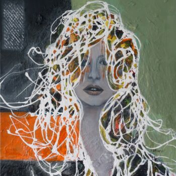 Painting titled "Icône. Version Brig…" by Sylvie Oliveri, Original Artwork, Acrylic