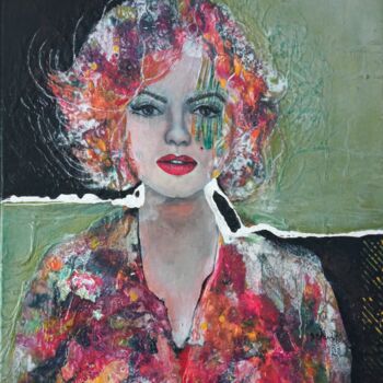 Картина под названием "Une autre version d…" - Sylvie Oliveri, Подлинное произведение искусства, Акрил Установлен на Деревян…