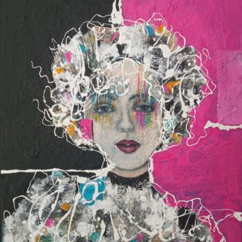 Картина под названием "Alba..." - Sylvie Oliveri, Подлинное произведение искусства, Акрил Установлен на Деревянная рама для…