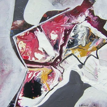 Malerei mit dem Titel "Le transporteur de…" von Sylvie Oliveri, Original-Kunstwerk, Acryl