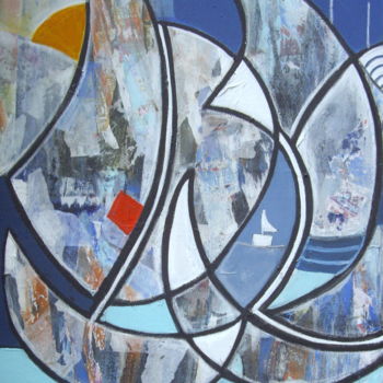 Peinture intitulée "Larguer les amarres" par Sylvie Oliveri, Œuvre d'art originale, Acrylique