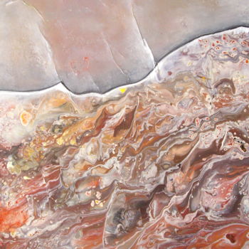 Картина под названием "La terre en mouveme…" - Sylvie Oliveri, Подлинное произведение искусства, Акрил