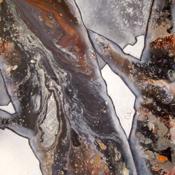 Pintura intitulada "Arbres" por Sylvie Oliveri, Obras de arte originais, Acrílico