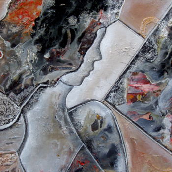 Pittura intitolato "ô miroir.." da Sylvie Oliveri, Opera d'arte originale, Acrilico