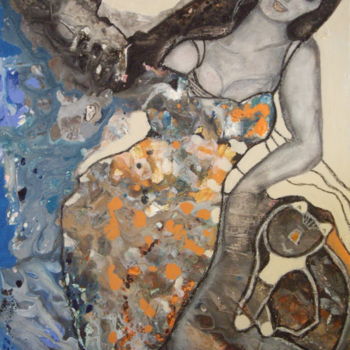 Malerei mit dem Titel "Dolce vita" von Sylvie Oliveri, Original-Kunstwerk, Acryl