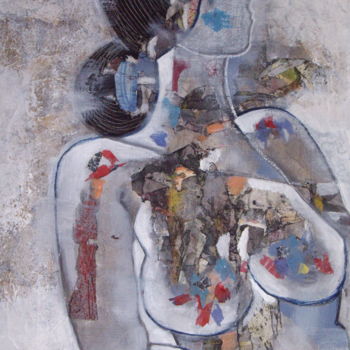 Painting titled "La fresque" by Sylvie Oliveri, Original Artwork, Acrylic