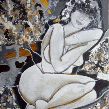Картина под названием "Attitude" - Sylvie Oliveri, Подлинное произведение искусства, Акрил