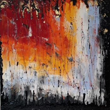 Painting titled ""Canicule 21"" by Sylen, Original Artwork, Resin