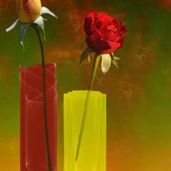 Digital Arts titled "roses.jpg" by Sylvie Kaufmann, Original Artwork