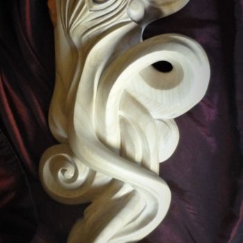 Sculpture intitulée "octopus" par Syllia, Œuvre d'art originale, Bois