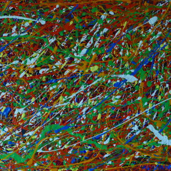 Painting titled "printemps" by Sylvain Aubry (sylvain Aubrys), Original Artwork, Acrylic