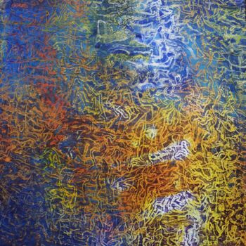 Картина под названием "Le pactole du temps" - Sylvain Clercant, Подлинное произведение искусства, Акрил Установлен на Деревя…