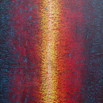 Картина под названием "Lumière 2" - Sylvain Clercant, Подлинное произведение искусства, Акрил Установлен на Деревянная рама…