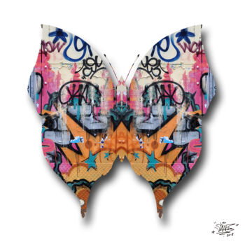 Fotografía titulada "urban-butterfly-44-…" por Sylvain Lang, Obra de arte original