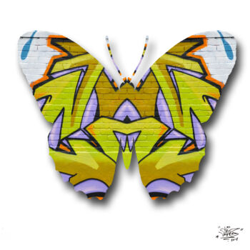 Fotografía titulada "urban-butterfly-n-4…" por Sylvain Lang, Obra de arte original