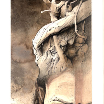 Disegno intitolato "siddhartha" da Sylvain Puech, Opera d'arte originale, Altro