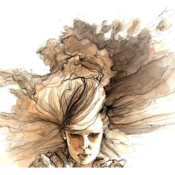 「Cassandra」というタイトルの描画 Sylvain Puechによって, オリジナルのアートワーク, その他