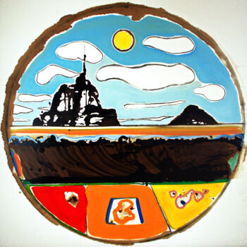 Картина под названием "Tomblaine" - Sylvain Thieurmel, Подлинное произведение искусства, Масло Установлен на Деревянная рама…