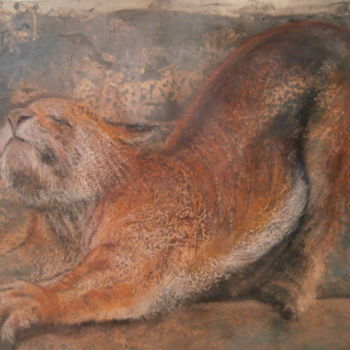 Pittura intitolato "NONCHALAMMENT" da Sylvaine Daumont, Opera d'arte originale, Pastello