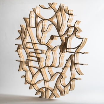 Scultura intitolato "Treecircle" da Sylvain Hardy, Opera d'arte originale, Legno