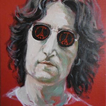 Peinture intitulée "Lennon" par Sylvain Thevenon, Œuvre d'art originale