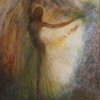 Картина под названием "Ballet Dancer's Sil…" - Sylva Zalmanson, Подлинное произведение искусства, Масло