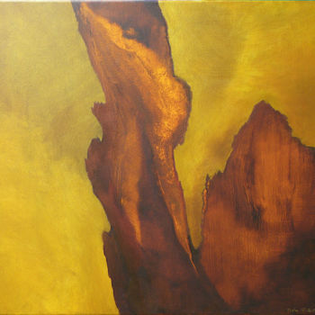 Peinture intitulée "Bois" par Sylviane Lacroze, Œuvre d'art originale, Huile