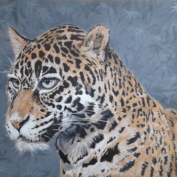 "Jaguar #4" başlıklı Tablo Sylvère Dusong tarafından, Orijinal sanat, Akrilik