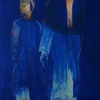 Painting titled "En marche" by Sylvia Baldeva, Original Artwork, Acrylic