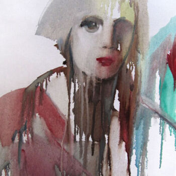 Картина под названием "Envisage" - Sylvia Baldeva, Подлинное произведение искусства, Масло Установлен на Деревянная рама для…