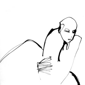 Disegno intitolato "Intention" da Sylvia Baldeva, Opera d'arte originale, Inchiostro