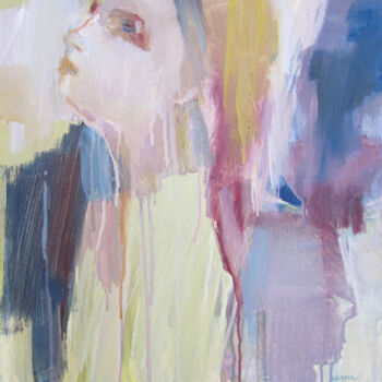 Картина под названием "Inspirée" - Sylvia Baldeva, Подлинное произведение искусства, Масло Установлен на Деревянная рама для…