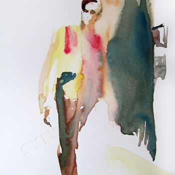 제목이 "Marche"인 미술작품 Sylvia Baldeva로, 원작, 수채화