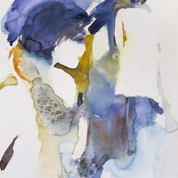 Peinture intitulée "Séparation" par Sylvia Baldeva, Œuvre d'art originale, Aquarelle