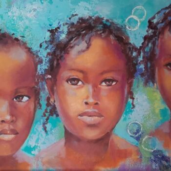 Malerei mit dem Titel "21-petite-afrique-3…" von Sylvia Fuet, Original-Kunstwerk, Öl
