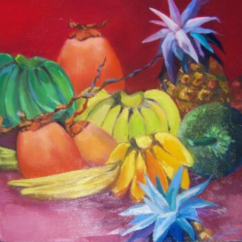 Pintura titulada "FRUITS PAYS II" por Sylvia Fuet, Obra de arte original