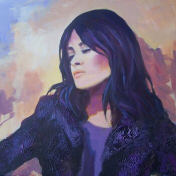 Painting titled "SALMA" by Sylvia Fuet, Original Artwork, Oil