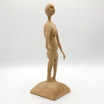 Sculpture titled "Ahornmann" by Sylvia Gnatz, Original Artwork, Wood