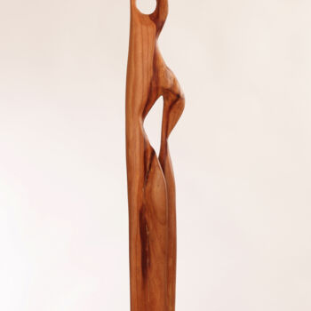 Sculpture titled "Zwetschge" by Sylvia Gnatz, Original Artwork, Wood