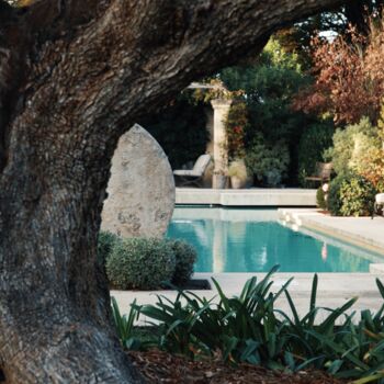 Photographie intitulée "French autumn pool…" par Sylvia Haghjoo, Œuvre d'art originale, Photographie numérique