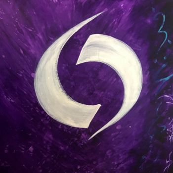 Malerei mit dem Titel "Ying Yang" von Sylvia Rime, Original-Kunstwerk, Acryl