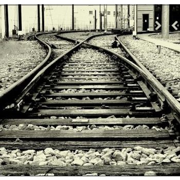 Photography titled "rails" by Sylvia Hanschneckenbühl, Original Artwork