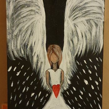 Картина под названием "Angel of love" - Maze, Подлинное произведение искусства, Акрил