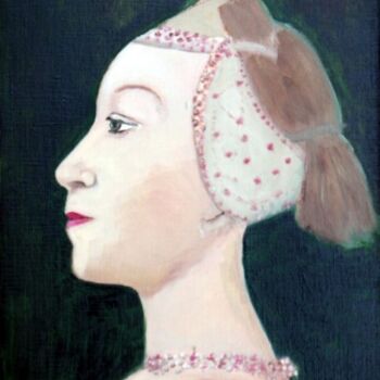 Peinture intitulée "Jeune fille de la R…" par Sylviane Le Cann, Œuvre d'art originale