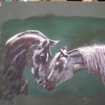 Painting titled "rencontre" by Sylvianne Do, Original Artwork